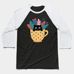 Cat plants and coffee Baseball T-Shirt